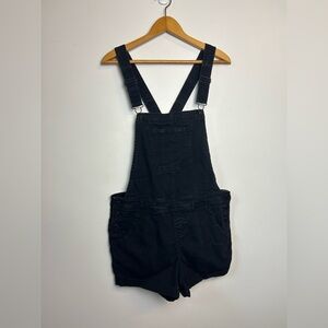 WallFlower Women’s Romper Shorts Denim Black Sharcoal Size L Casual Timeless